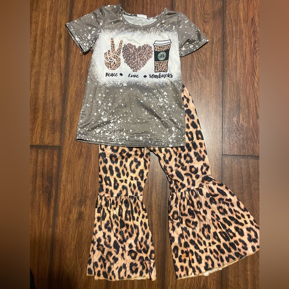 Starbucks boutique matching girls outfit